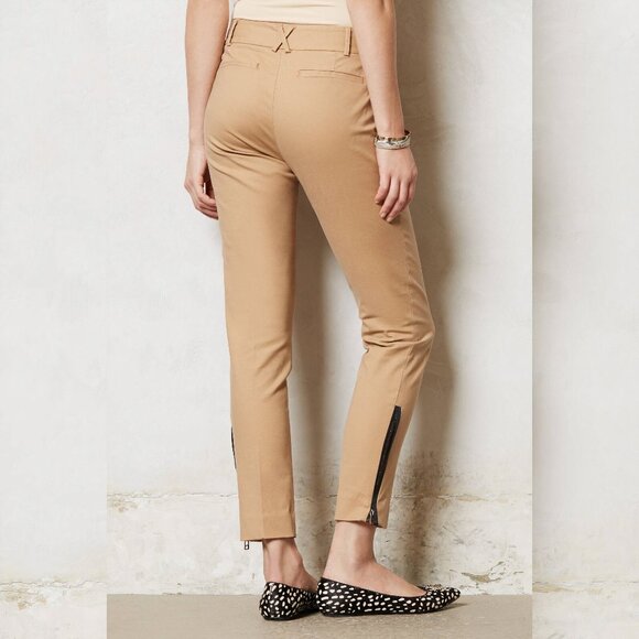 Cartonnier (Anthropologie) Cropped Ankle Zip Trousers – 10 - Picture 1 of 12